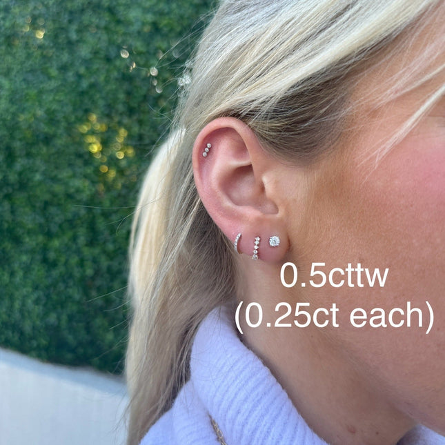 Lab Grown Diamond Studs  Lindsey Leigh Jewelry.