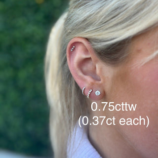 Lab Grown Diamond Studs  Lindsey Leigh Jewelry.

