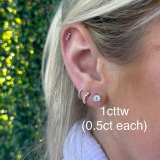 Lab Grown Diamond Studs  Lindsey Leigh Jewelry.
