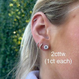 Lab Grown Diamond Studs  Lindsey Leigh Jewelry.
