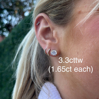 Lab Grown Diamond Studs  Lindsey Leigh Jewelry.
