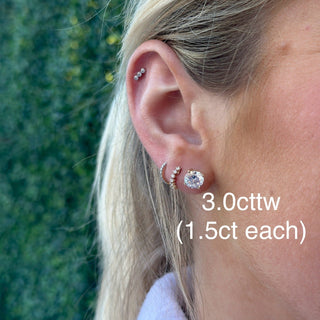 Lab Grown Diamond Studs  Lindsey Leigh Jewelry.
