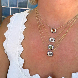 The Nicole Gemstone Necklace  Lindsey Leigh Jewelry.
