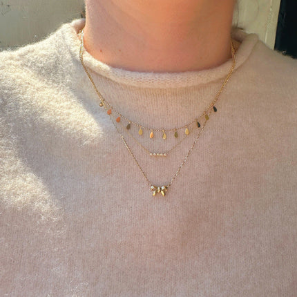 Gold Bow Necklace