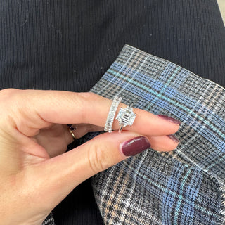 Emerald Cut with Trapezoid Cut Side Stones  Lindsey Leigh Jewelry.
