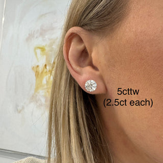 Lab Grown Diamond Studs  Lindsey Leigh Jewelry.
