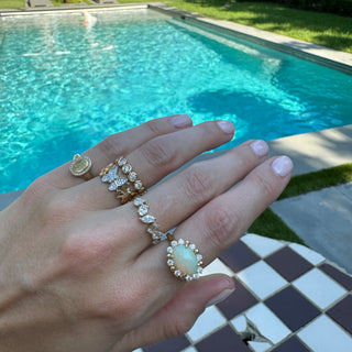 Fancy Shape Diamond Band  Lindsey Leigh Jewelry.
