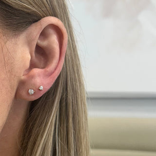 3 Prong Diamond Stud  Lindsey Leigh Jewelry.
