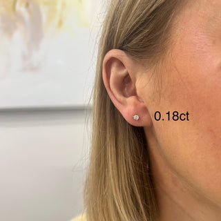3 Prong Diamond Stud  Lindsey Leigh Jewelry.
