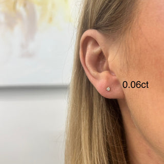3 Prong Diamond Stud  Lindsey Leigh Jewelry.

