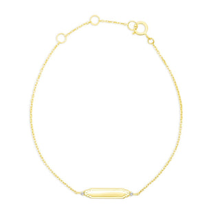 Gold Bar Bracelet Lifestyle Product   Lindsey Leigh Jewelry

