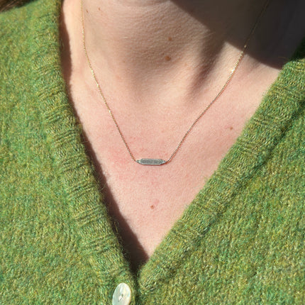 Gold Bar Necklace Lifestyle 2