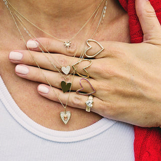 Gold Heart Necklace Lifestyle 2
