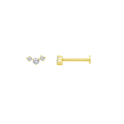 Graduated Curve Flatback Stud
