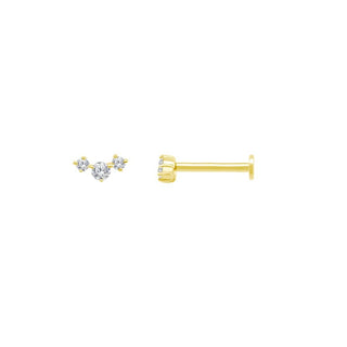 Graduated Curve Flatback Stud
