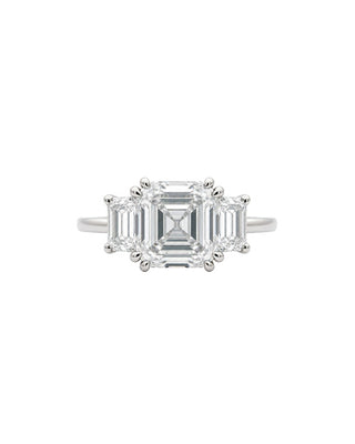 4.52ct Asscher Cut With Cadillac Side Stones

