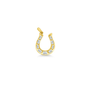 Horseshoe Baguette Charm

