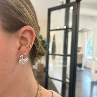 Diamond Mosaic Butterfly Earrings  Lindsey Leigh Jewelry.
