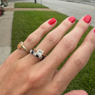 Princess Cut Solitaire  Lindsey Leigh Jewelry.
