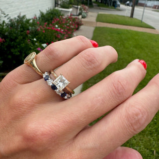 Princess Cut Solitaire  Lindsey Leigh Jewelry.
