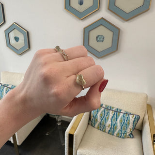 Fluted Heart Ring  Lindsey Leigh Jewelry.
