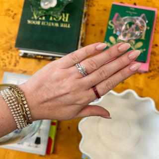2.08ct Round Diamond on Diamond Band  Lindsey Leigh Jewelry.

