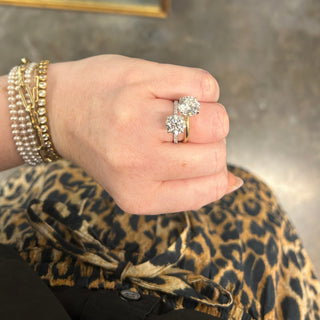 2.08ct Round Diamond on Diamond Band  Lindsey Leigh Jewelry.
