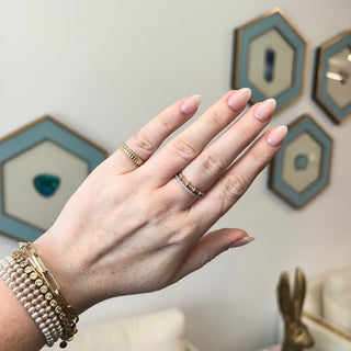 Gold Bar Ring  Lindsey Leigh Jewelry.
