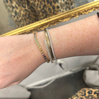 Diamond Bypass Bangle  Lindsey Leigh Jewelry.
