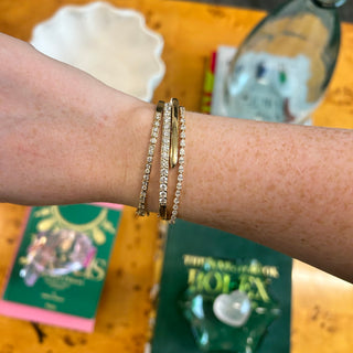 Diamond Bypass Bangle  Lindsey Leigh Jewelry.

