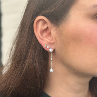 Bezel Studs  Lindsey Leigh Jewelry.
