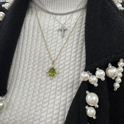Gemstone Bubble Necklace