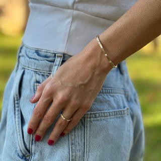 Triple Row Diamond Station Band  Lindsey Leigh Jewelry.
