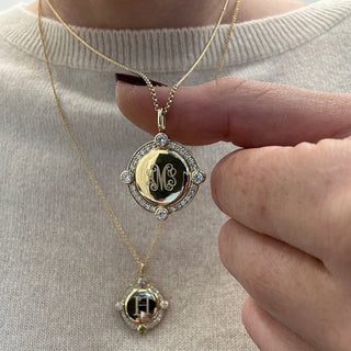 Diamond Compass Pendant  Lindsey Leigh Jewelry.
