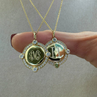 Diamond Compass Pendant  Lindsey Leigh Jewelry.
