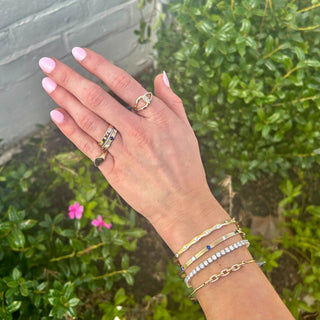 Diamond Double Loop Ring  Lindsey Leigh Jewelry.
