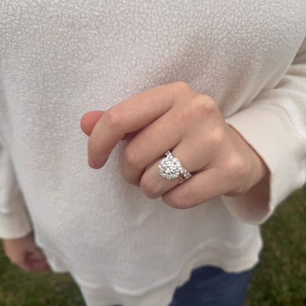 Diamond Flower Ring