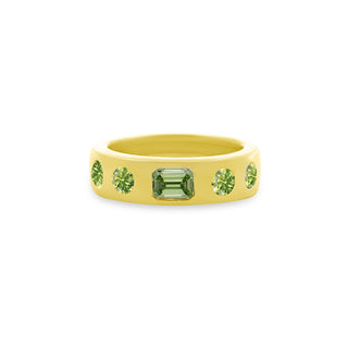 Inlay Gemstone Band
