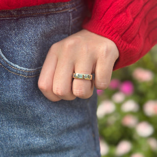 Inlay Gemstone Band Lifestyle
