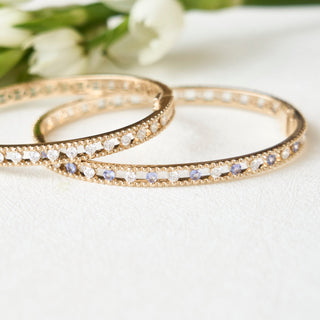 Birthstone Cage Bangle  Lindsey Leigh Jewelry.
