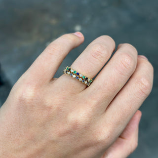 Birthstone Marrakesh Halfway Band

