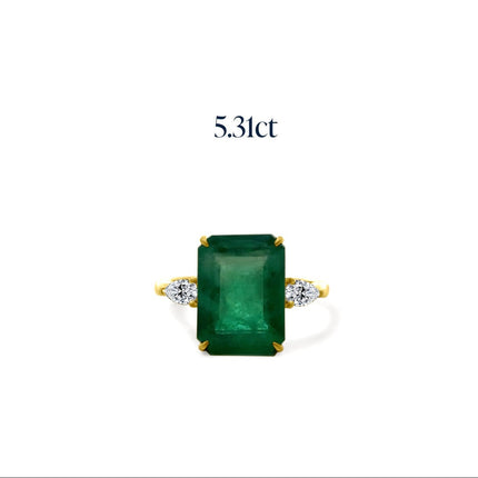 LLJ Signature Brazilian Emerald Ring 5.31