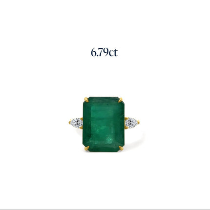 LLJ Signature Brazilian Emerald Ring 6.79