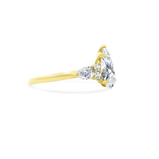 LLJ Signature Triple Pear Cut With 7 Stones Side
