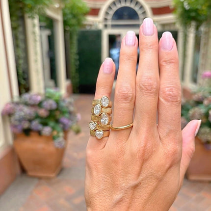 Lab Grown Diamond Signet Rings - Lindsey - Lindsey Leigh Jewelry, Houston, TX