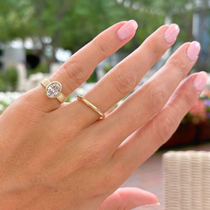 Lab Grown Diamond Signet Rings - Lindsey Leigh Jewelry, Houston, TX