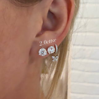 Lab Grown Diamond Studs   Lindsey Leigh Jewelry, Houston, TX
