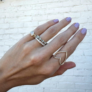 Large Aquamarine Chasing Pear  Lindsey Leigh Jewelry.
