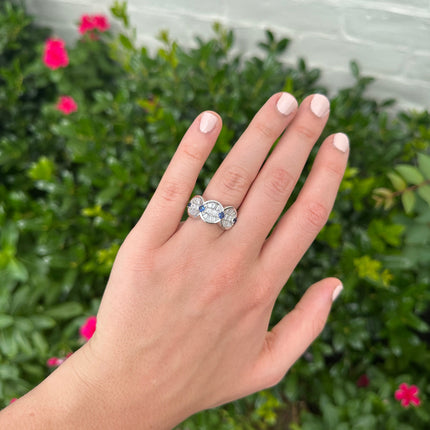 Lindsey Leigh Jewelry Art Deco Cocktail Ring Lifestyle 2
