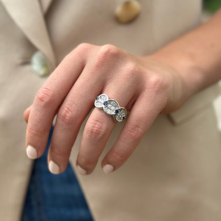 Lindsey Leigh Jewelry Art Deco Cocktail Ring Lifestyle 3